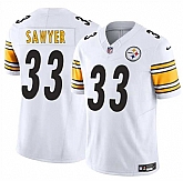 Men & Women & Youth Pittsburgh Steelers #33 Jack Sawyer White 2025 Draft F.U.S.E. Vapor Limited Stitched Jersey,baseball caps,new era cap wholesale,wholesale hats